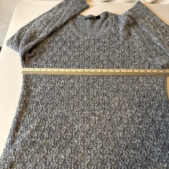 Jeanne Pierre Women’s XXL Boho Cable Knit Waffle Tunic Sweater Coastal Chic - Picture 8 of 10